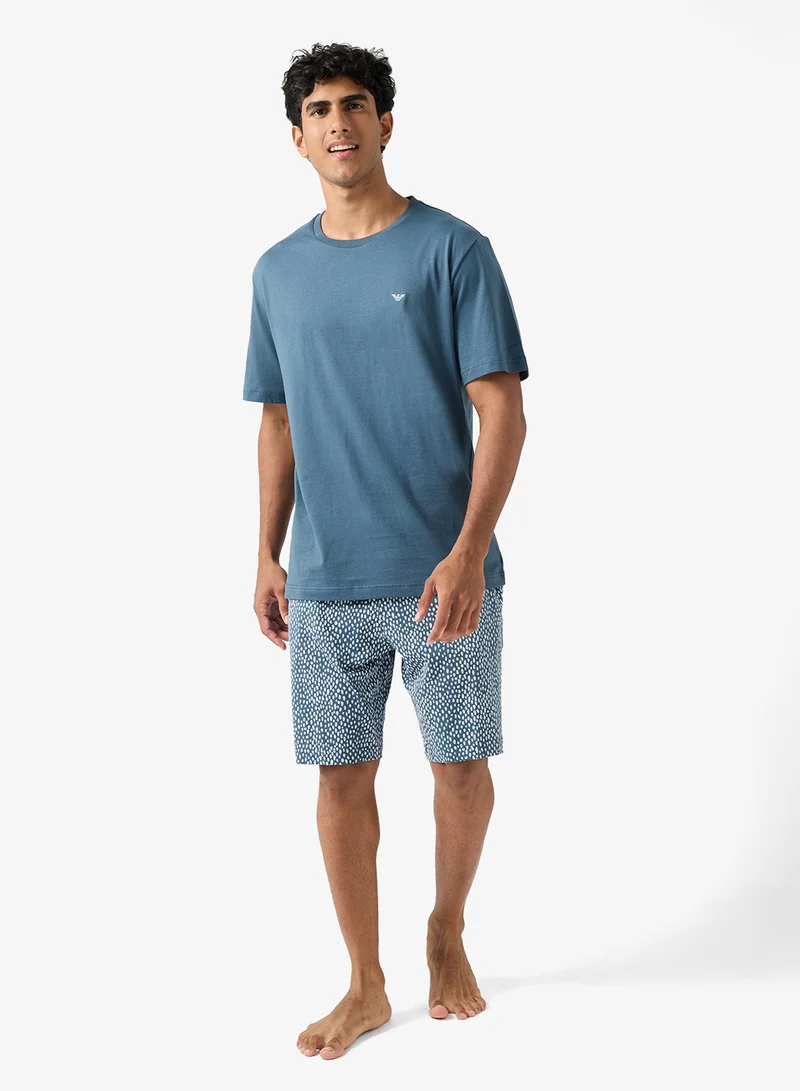 EMPORIO ARMANI  Logo T-Shirt And Shorts Set for Men | Best Price UAE